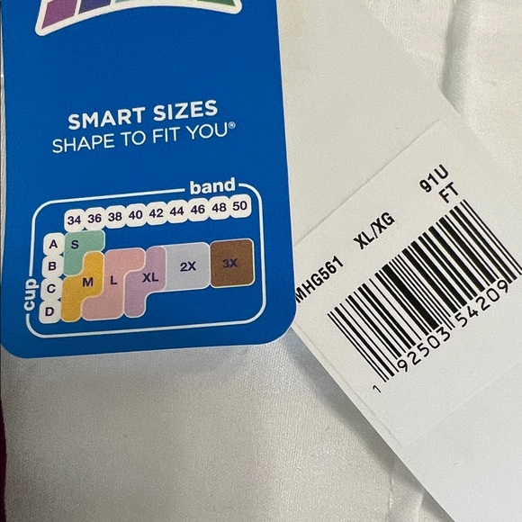 Hanes Women's Wireless Bra - Deep Purple NWT - Picture 5 of 6